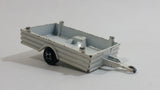 Vintage Majorette Super Cargo Trailer #21728 White Die Cast Toy Car Vehicle