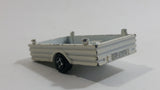Vintage Majorette Super Cargo Trailer #21728 White Die Cast Toy Car Vehicle