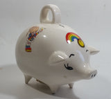 Vintage Rare Rainbow Brite Cartoon Character Ceramic Piggy Pig Coin Bank