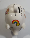 Vintage Rare Rainbow Brite Cartoon Character Ceramic Piggy Pig Coin Bank