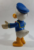 Disney Donald Duck Cartoon Character Hard Rubber Articulated 6 1/2" Tall Figure