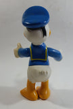 Disney Donald Duck Cartoon Character Hard Rubber Articulated 6 1/2" Tall Figure