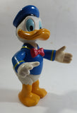 Disney Donald Duck Cartoon Character Hard Rubber Articulated 6 1/2" Tall Figure