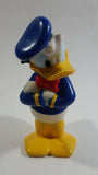 Disney Donald Duck Cartoon Character Hard Rubber 5 1/2" Tall Figure