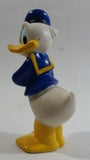 Disney Donald Duck Cartoon Character Hard Rubber 5 1/2" Tall Figure