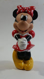 Disney Minnie Mouse Cartoon Character Hard Rubber 5 1/2" Tall Figure