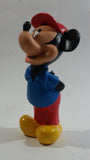Disney Mickey Mouse Cartoon Character Hard Rubber 5 1/2" Tall Figure