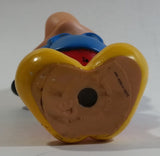 Disney Mickey Mouse Cartoon Character Hard Rubber 5 1/2" Tall Figure