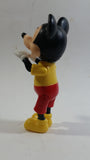Vintage Walt Disney Productions Mickey Mouse Cartoon Character 5 1/2" Articulated Hard Rubber Toy Figure Made in Hong Kong