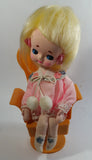 Vintage 1960s Senpo Musical Doll in Chair 12" Tall Toy Collectible