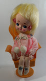 Vintage 1960s Senpo Musical Doll in Chair 12" Tall Toy Collectible