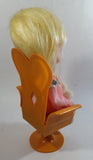 Vintage 1960s Senpo Musical Doll in Chair 12" Tall Toy Collectible