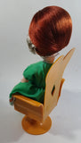 Vintage 1960s Senpo Musical Doll in Chair 12" Tall Toy Collectible