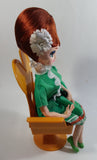 Vintage 1960s Senpo Musical Doll in Chair 12" Tall Toy Collectible