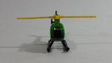2017 Hot Wheels HW City Works Island Hopper Helicopter Green Black Die Cast Toy Aircraft Vehicle