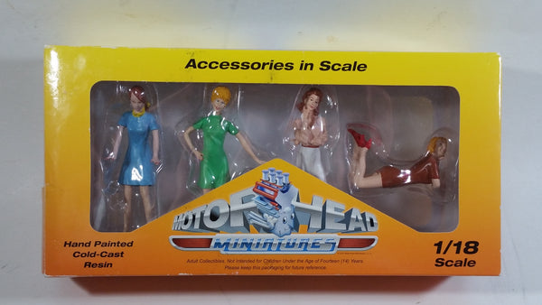 Motorhead Miniatures Sixties Sweeties Ladies Women in Different Poses 1/18 Scale Hand Painted Cold Cast Resin Figures New In Box