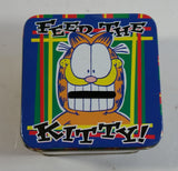 Paws Jim Davis Garfield "Feed The Kitty" Tin Metal Coin Bank Cartoon Collectible