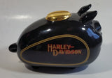 2002 Harley Davidson Motorcycles Gas Tank Pig Hog Shaped Black Piggy Bank Coin Bank