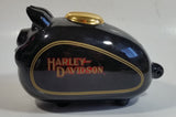 2002 Harley Davidson Motorcycles Gas Tank Pig Hog Shaped Black Piggy Bank Coin Bank
