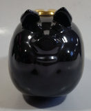 2002 Harley Davidson Motorcycles Gas Tank Pig Hog Shaped Black Piggy Bank Coin Bank