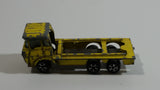 Vintage Unknown Brand Yellow Truck Die Cast Toy Car Vehicle