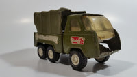 Vintage Buddy L Military Truck Army Green Pressed Steel Toy Car Vehicle Busted Up