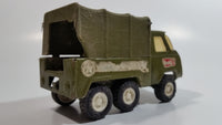Vintage Buddy L Military Truck Army Green Pressed Steel Toy Car Vehicle Busted Up