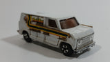 Vintage JRI Road Machines Bedford Van Rainbow White Die Cast Toy Car Vehicle Made in Hong Kong