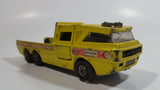 Vintage 1972 Lesney Matchbox Super Kings No. K-7 Racing Car Transporter Firestone Yellow Die Cast Toy Car Vehicle
