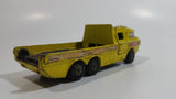 Vintage 1972 Lesney Matchbox Super Kings No. K-7 Racing Car Transporter Firestone Yellow Die Cast Toy Car Vehicle