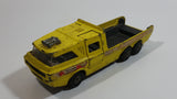 Vintage 1972 Lesney Matchbox Super Kings No. K-7 Racing Car Transporter Firestone Yellow Die Cast Toy Car Vehicle