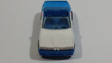 Rare Version 1990 Hot Wheels California Customs BMW 323 M3 White and Blue Die Cast Toy Car Vehicle - BMW Stamped License Plate
