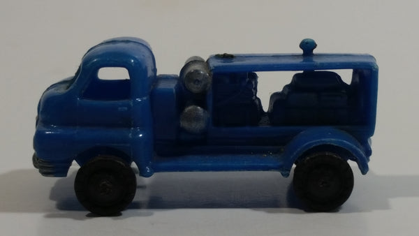Vintage 1960s Blue Box No. 7177 Bedford Compressor Truck Blue Miniature Plastic Toy Car Vehicle - Hong Kong