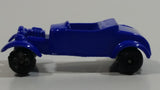 Unknown Brand Roadster with Flowers Blue Miniature Die Cast Toy Car Vehicle