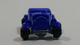 Unknown Brand Roadster with Flowers Blue Miniature Die Cast Toy Car Vehicle