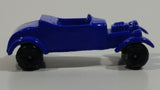 Unknown Brand Roadster with Flowers Blue Miniature Die Cast Toy Car Vehicle