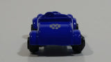 Unknown Brand Roadster with Flowers Blue Miniature Die Cast Toy Car Vehicle
