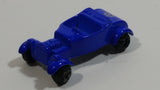 Unknown Brand Roadster with Flowers Blue Miniature Die Cast Toy Car Vehicle