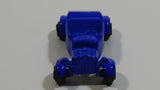 Unknown Brand Roadster with Flowers Blue Miniature Die Cast Toy Car Vehicle
