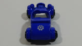 Unknown Brand Roadster with Flowers Blue Miniature Die Cast Toy Car Vehicle