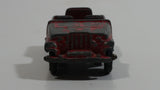 Vintage Tootsie Toys Red Military Jeep Die Cast Toy Car Vehicle Made in Chicago U.S.A.