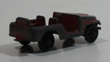 Vintage Tootsie Toys Red Military Jeep Die Cast Toy Car Vehicle Made in Chicago U.S.A.