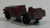 Vintage Tootsie Toys Red Military Jeep Die Cast Toy Car Vehicle Made in Chicago U.S.A.