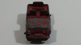 Vintage Tootsie Toys Red Military Jeep Die Cast Toy Car Vehicle Made in Chicago U.S.A.