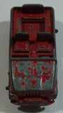 Vintage Tootsie Toys Red Military Jeep Die Cast Toy Car Vehicle Made in Chicago U.S.A.