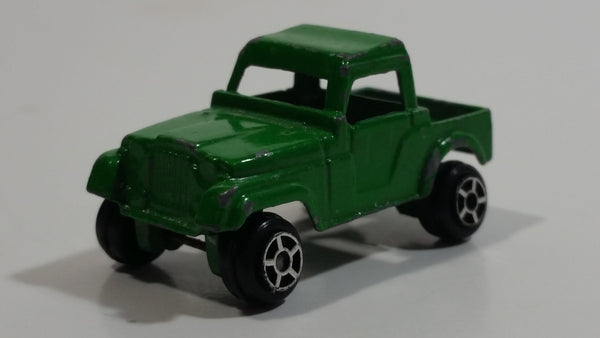 Vintage Tootsie Toys Jeep Pickup Truck Green Die Cast Toy Car Vehicle Made in Chicago U.S.A.