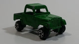 Vintage Tootsie Toys Jeep Pickup Truck Green Die Cast Toy Car Vehicle Made in Chicago U.S.A.
