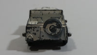 Vintage 1950s MidgeToy Midge Military Jeep White Tiny Miniature Die Cast Toy Car Vehicle