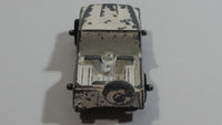 Vintage 1950s MidgeToy Midge Military Jeep White Tiny Miniature Die Cast Toy Car Vehicle