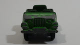 Vintage Tootsie Toys Green Military Jeep Die Cast Toy Car Vehicle Made in Chicago U.S.A.